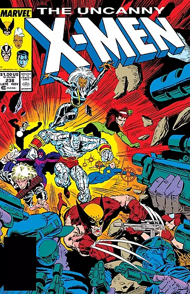 The Uncanny X-Men #238 Newsstand Variant (Marvel Comics Late November 1988)
