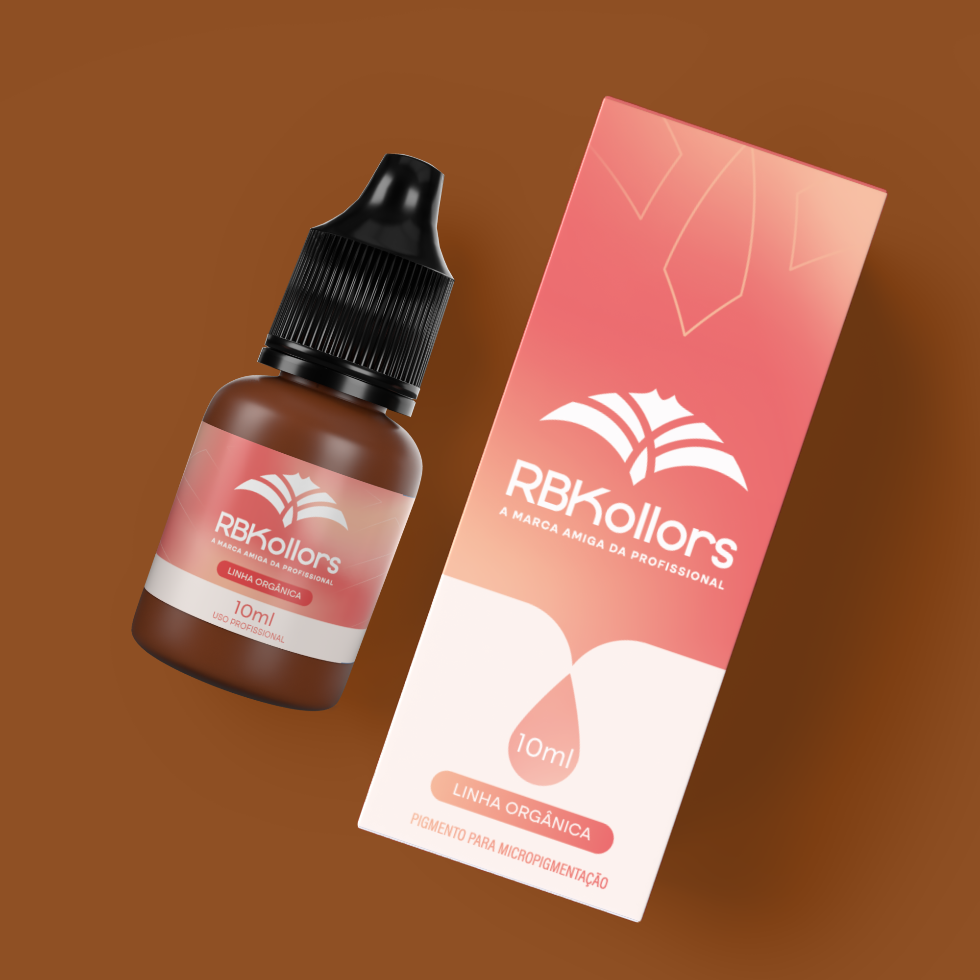 Organic Pigment for Micropigmentation Medium Brown 10ml – Universal RBKollors