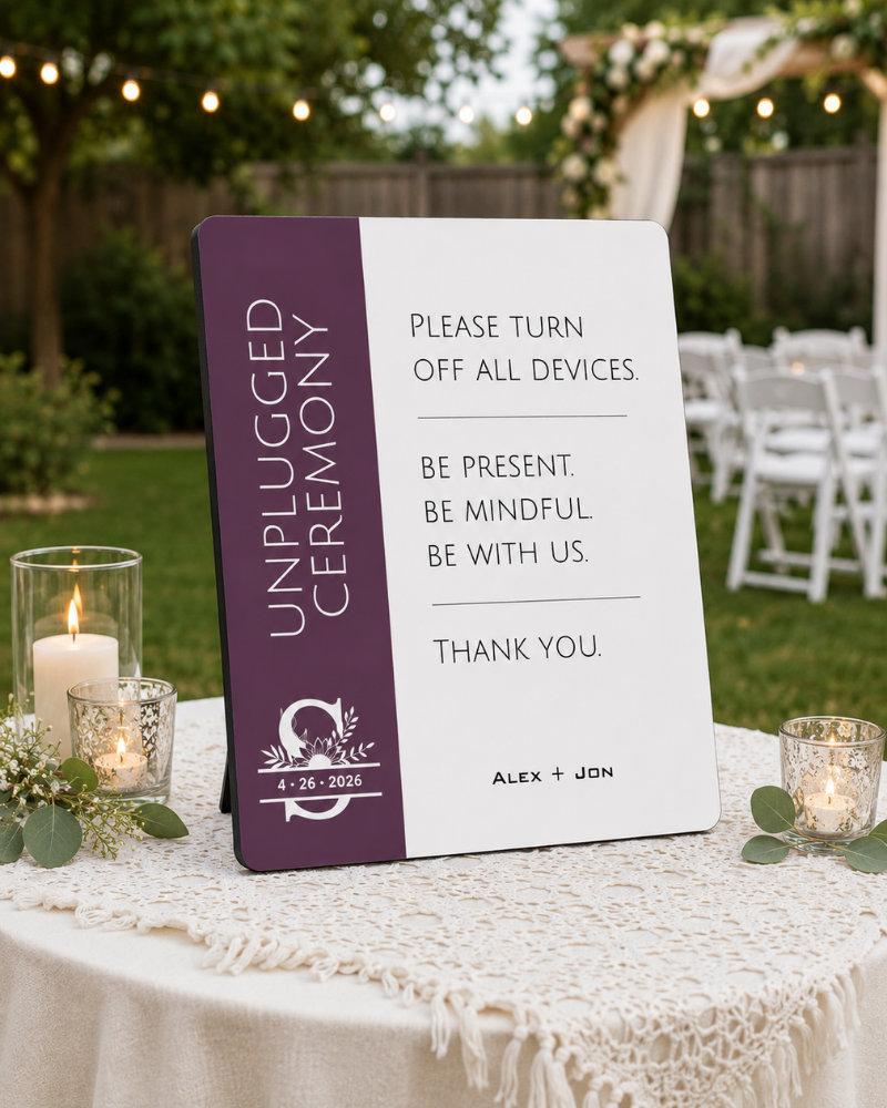 Knot Series Welcome Easel Signs