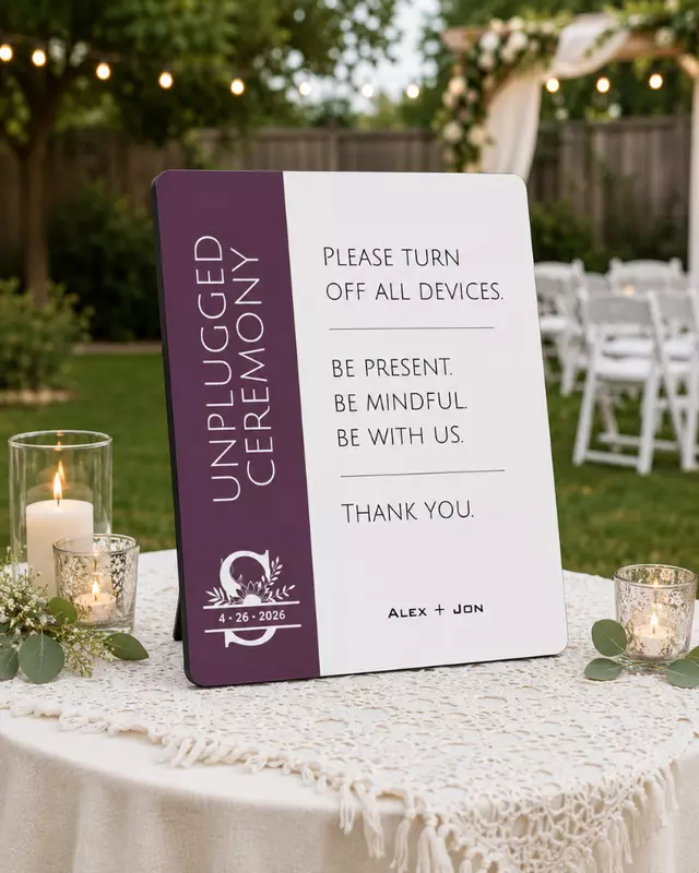 Knot Series Welcome Easel Signs