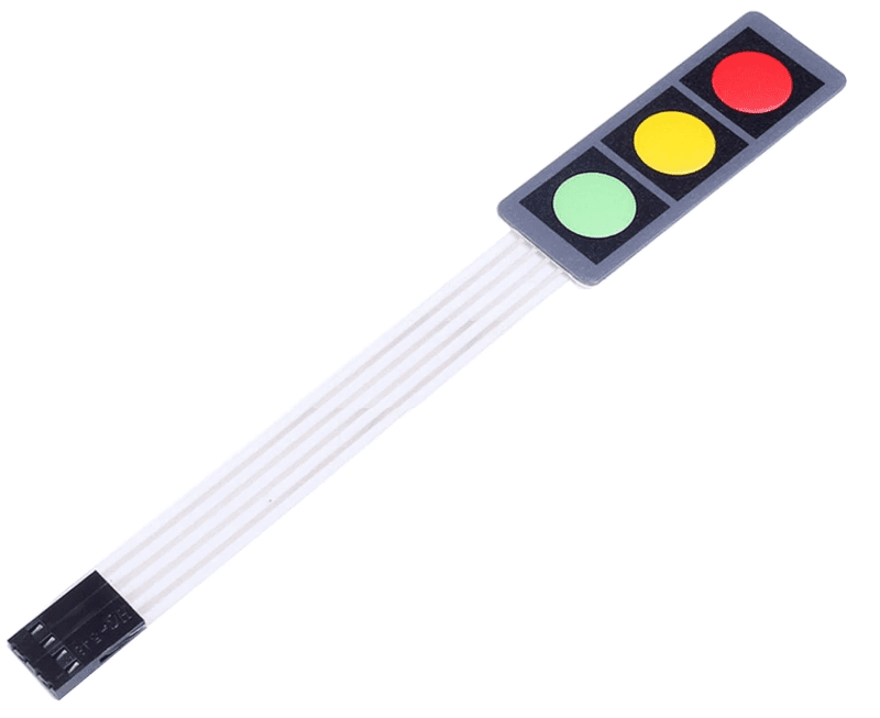 Keypad 1x3 Matrix Array Membrane Keypad 1x3 Matrix Array Membrane