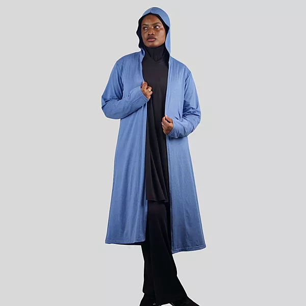 blue lycra kimono