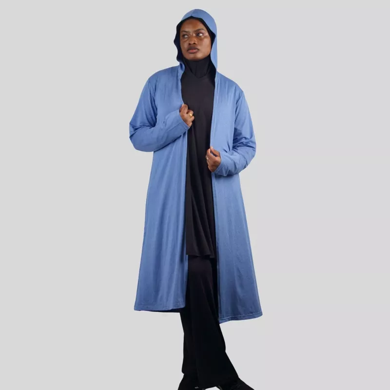 blue lycra kimono