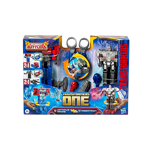 Transformers One Robot Battlers - Optimus Prime Vs. Megatron