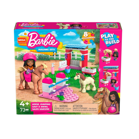 Barbie Play As You Build - Horse Jumping