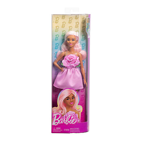 Barbie Fashionistas Doll in Strapless Rose Dress #238