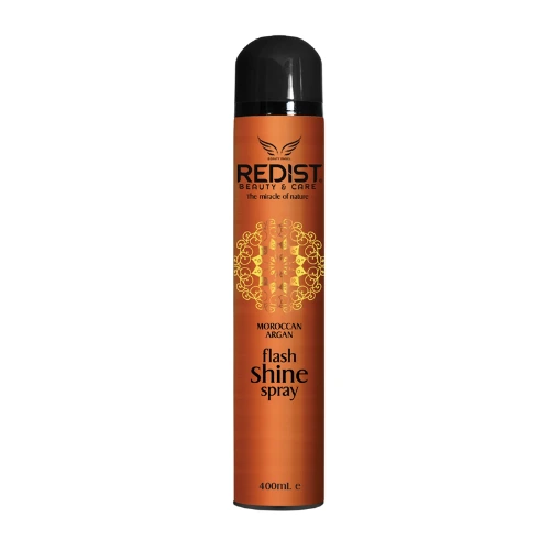 Redist Flash Shine Spray for instant gloss, smoothness, and frizz control
