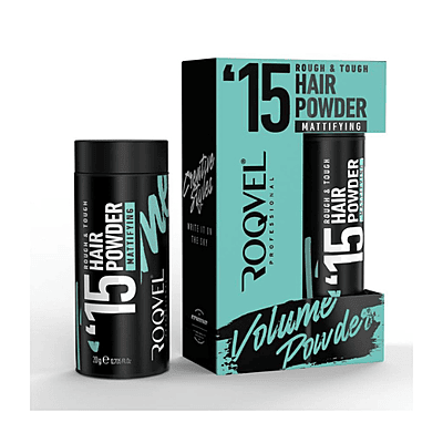 Roqvel Volume Powder 15 for instant matte volume, citrus floral woody scent