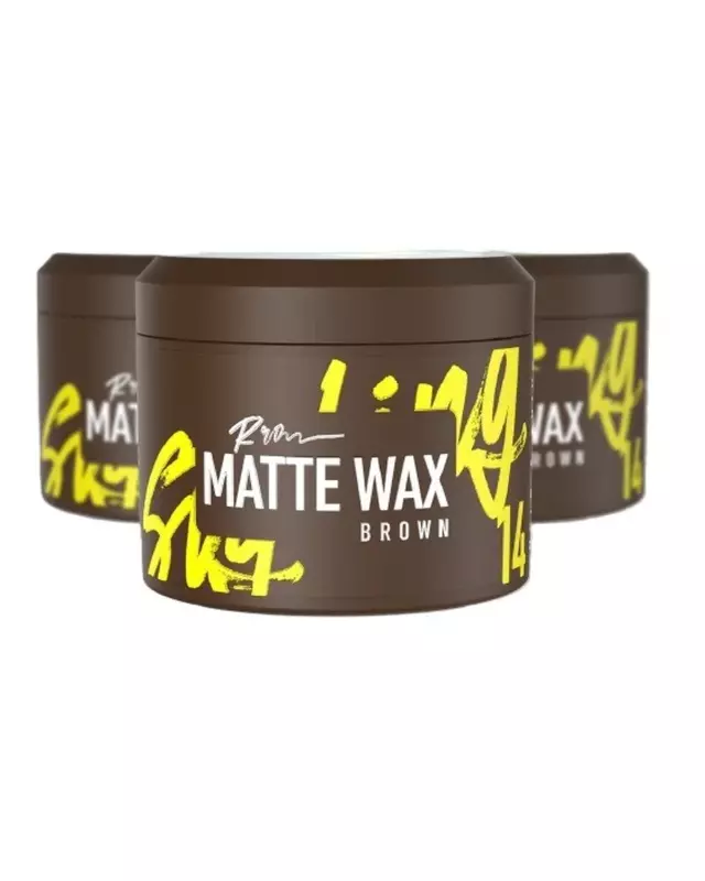 Roqvel Matte Wax Brown 14 with matte hold and fresh apple scent