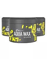 Roqvel Aqua Wax 06 Aqua Silver hair wax with strong hold, shine, and citrus scent
