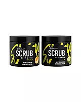 Roqvel Body & Face Scrub with peach and cucumber for gentle exfoliation