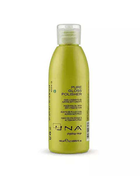 UNA Pure Gloss Polisher for shine, smoothness, and frizz control