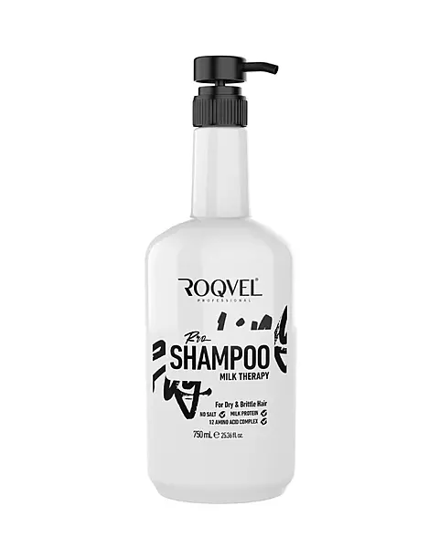 Roqvel Milk Therapy Shampoo for dry brittle hair with milk protein
