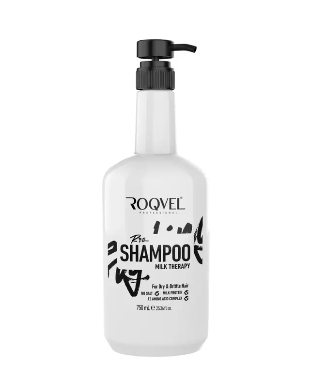 Roqvel Milk Therapy Shampoo for dry brittle hair with milk protein