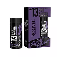 Roqvel Powder Wax 13 for matte volume, floral woods scent, and residue-free styling