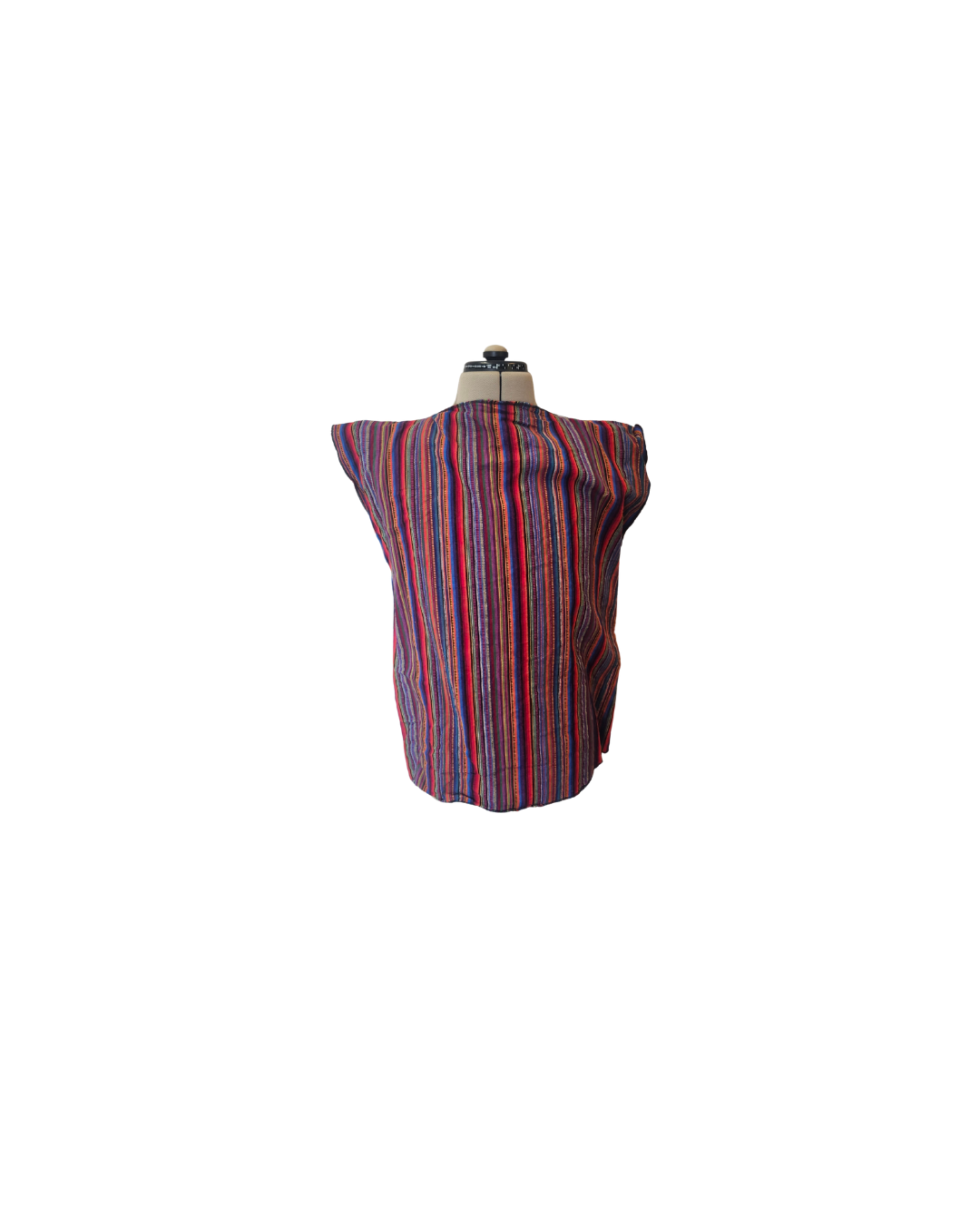 Simple Multicolor Striped Vest