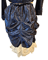 Blue Emroidered Bolero and Skirt Set