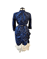 Blue Emroidered Bolero and Skirt Set