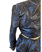 Blue Emroidered Bolero and Skirt Set