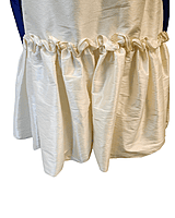 Royal Blue and Ivory Robe and Skirt Set