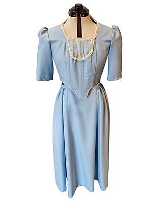 Light Blue Gabardine Dress Set