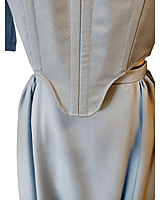 Light Blue Gabardine Dress Set