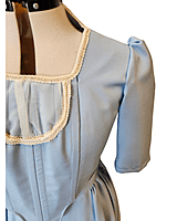 Light Blue Gabardine Dress Set