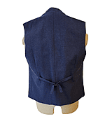 Blue Houndstooth Vest