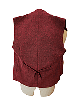 Red Houndstooth Vest