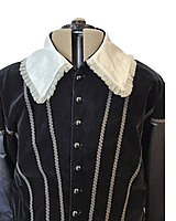 Black Velvet Doublet and Pants Set