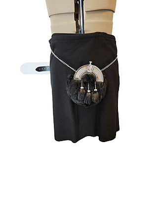Black Kilt w/Sporran