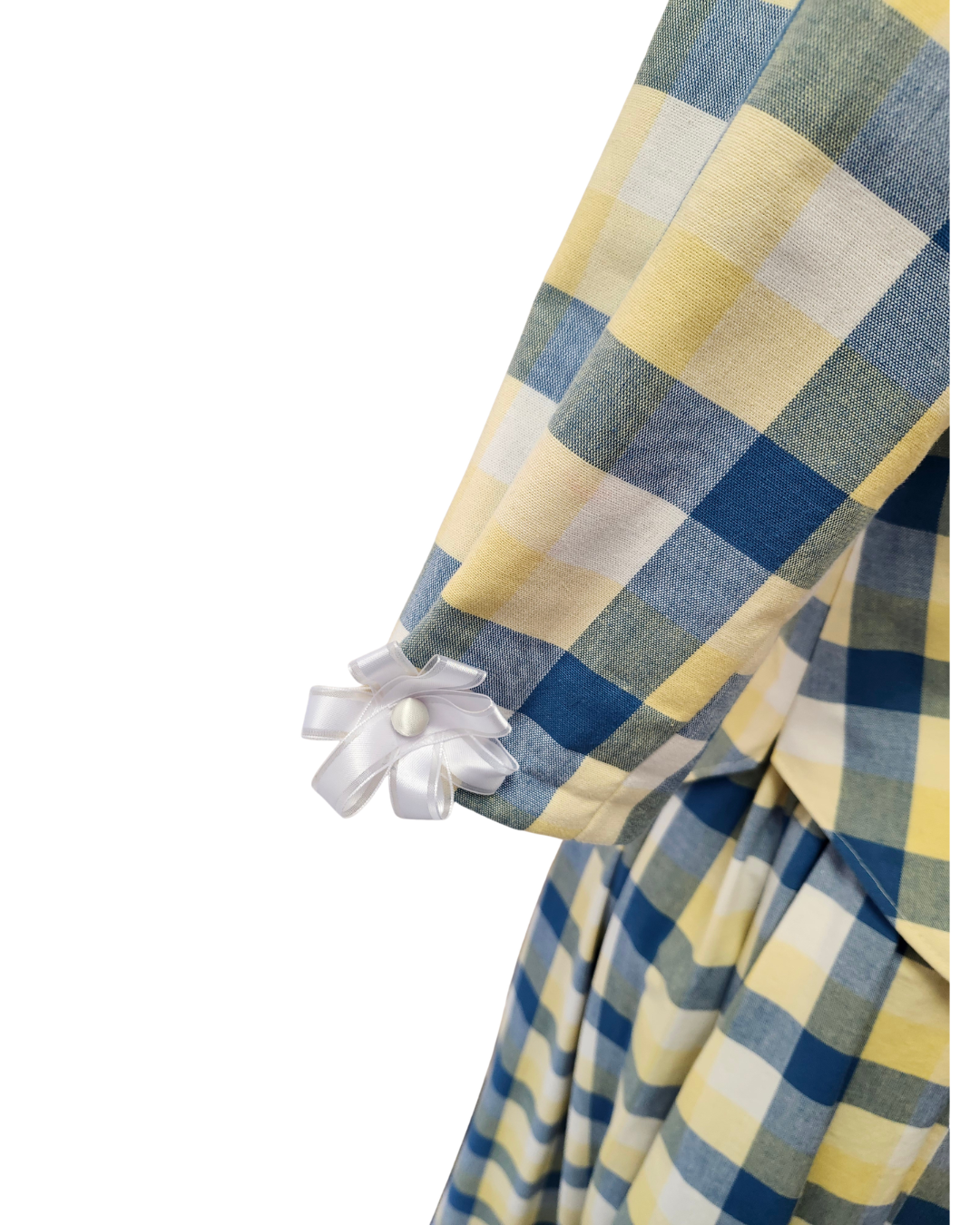 Yellow Plaid Victorian Walking Set
