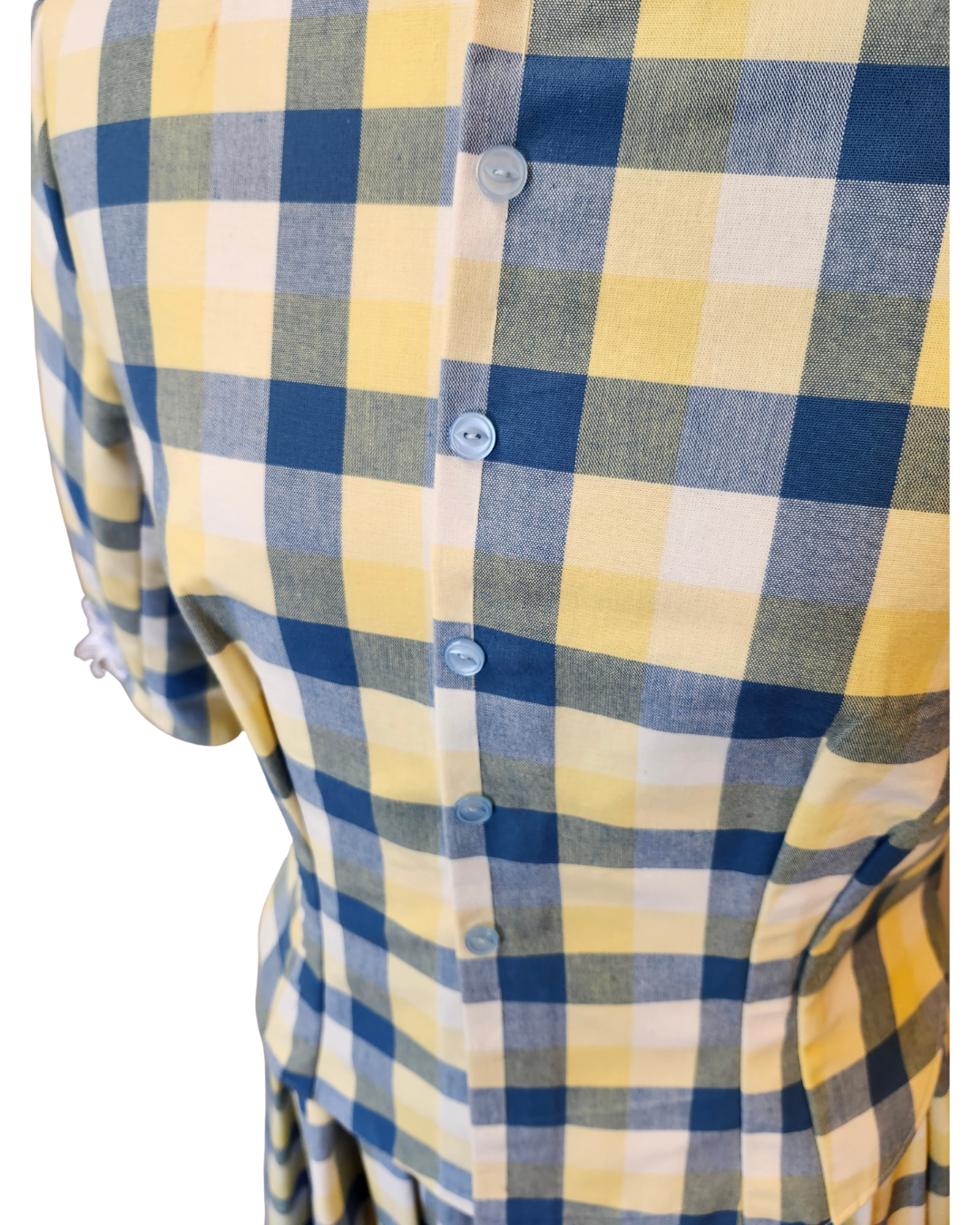 Yellow Plaid Victorian Walking Set