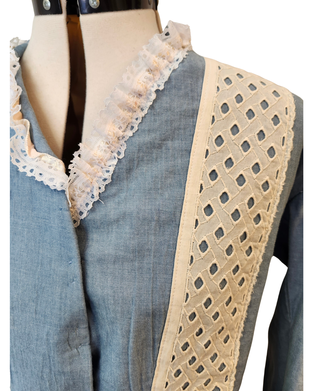 Romantic Era Denim Skirt and Bodice