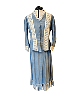 Romantic Era Denim Skirt and Bodice