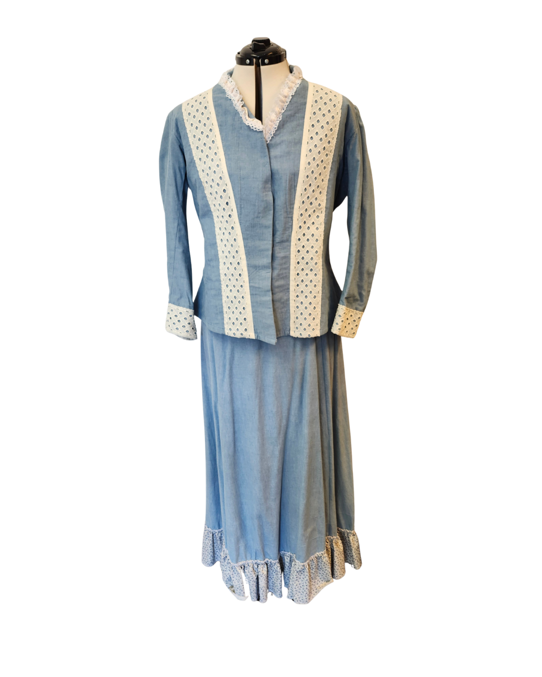 Romantic Era Denim Skirt and Bodice