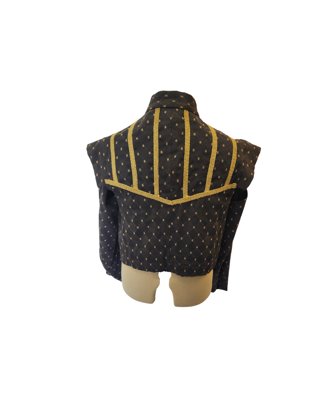 Black Patterned Doublet
