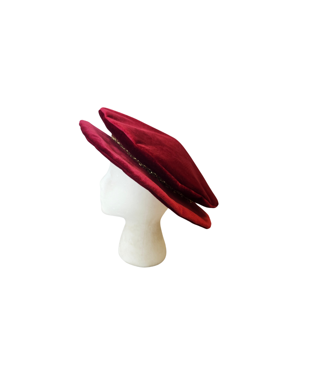 Red Velvet Tudor Hat