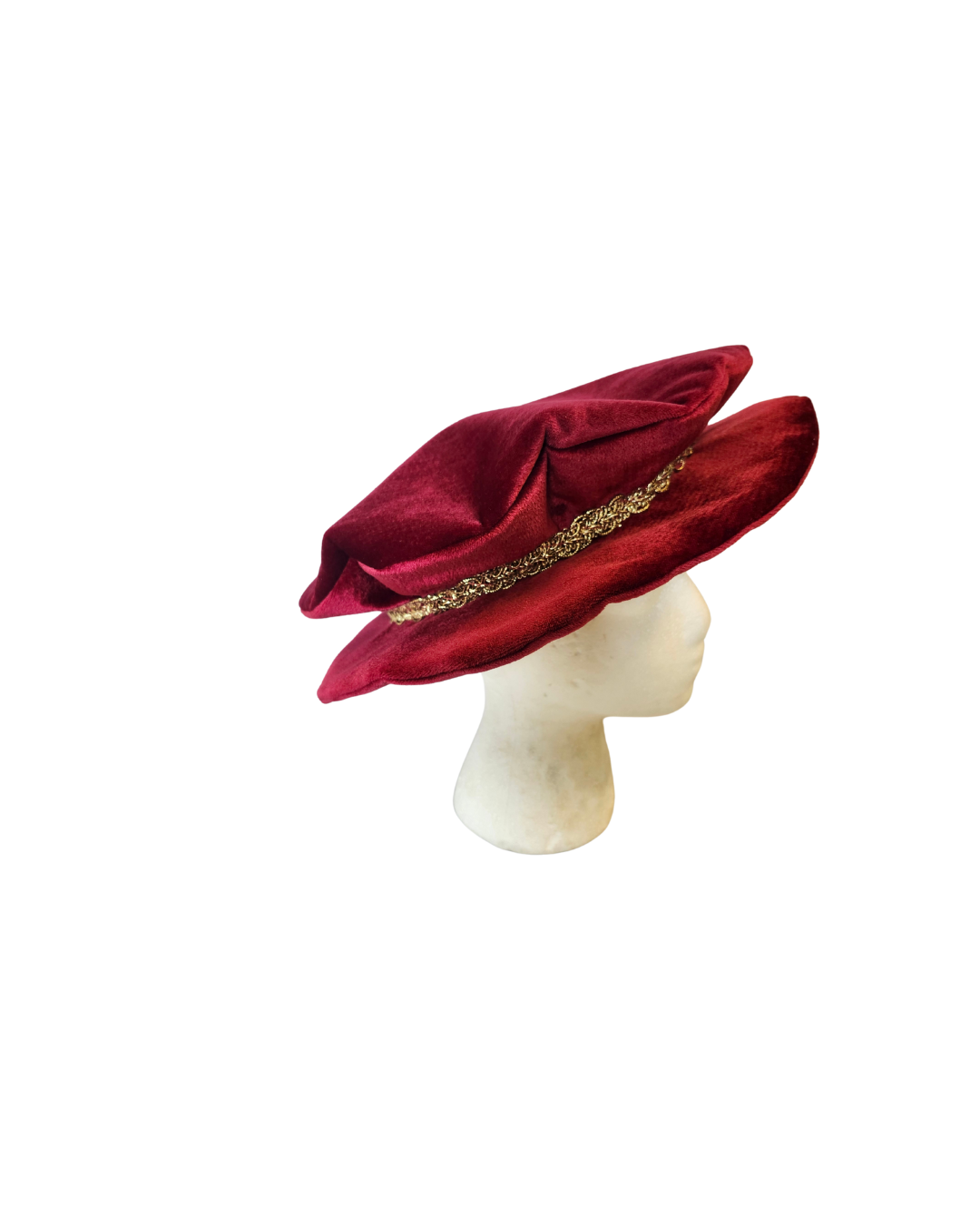 Red Velvet Tudor Hat