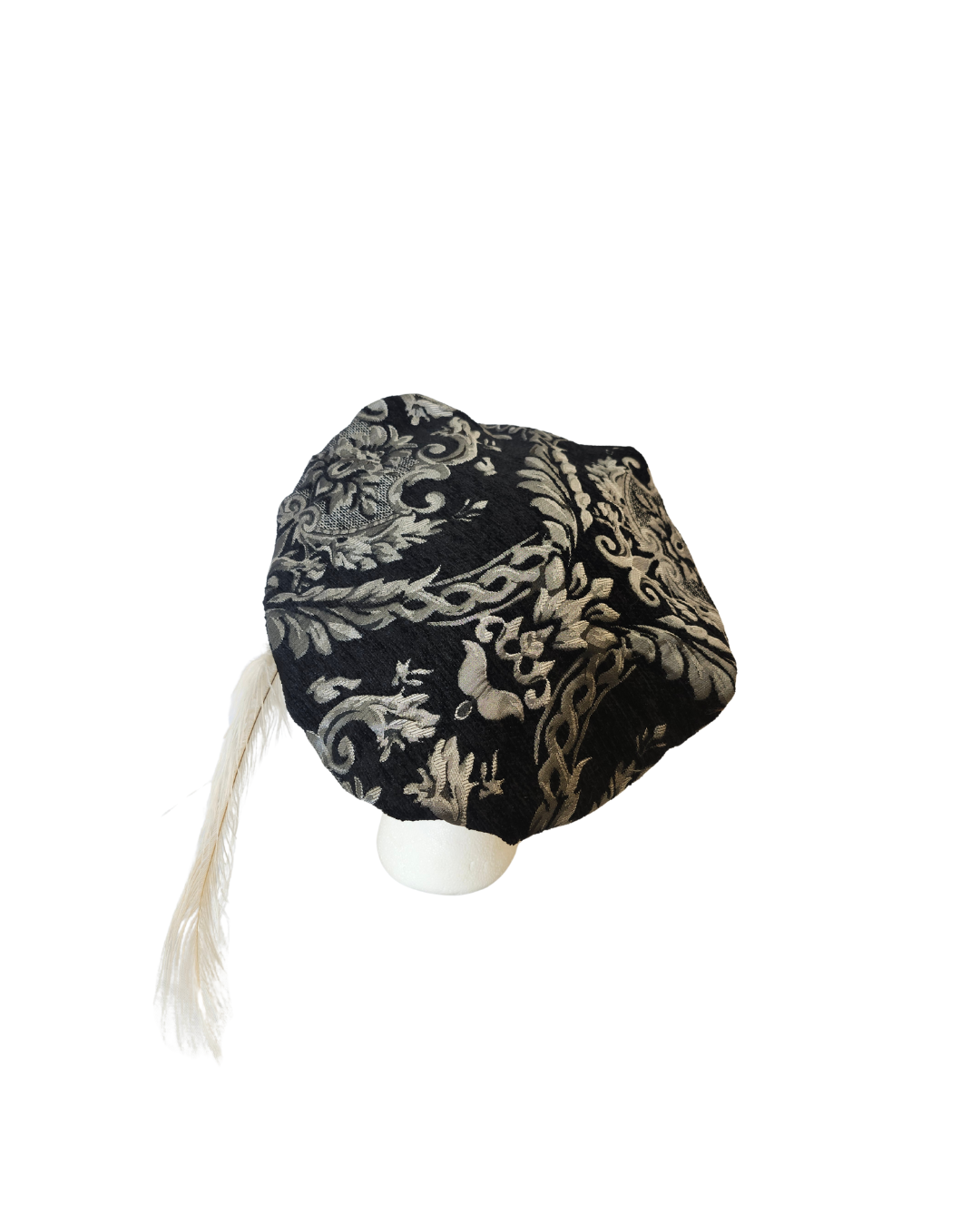 Black and Silver Tudor Hat