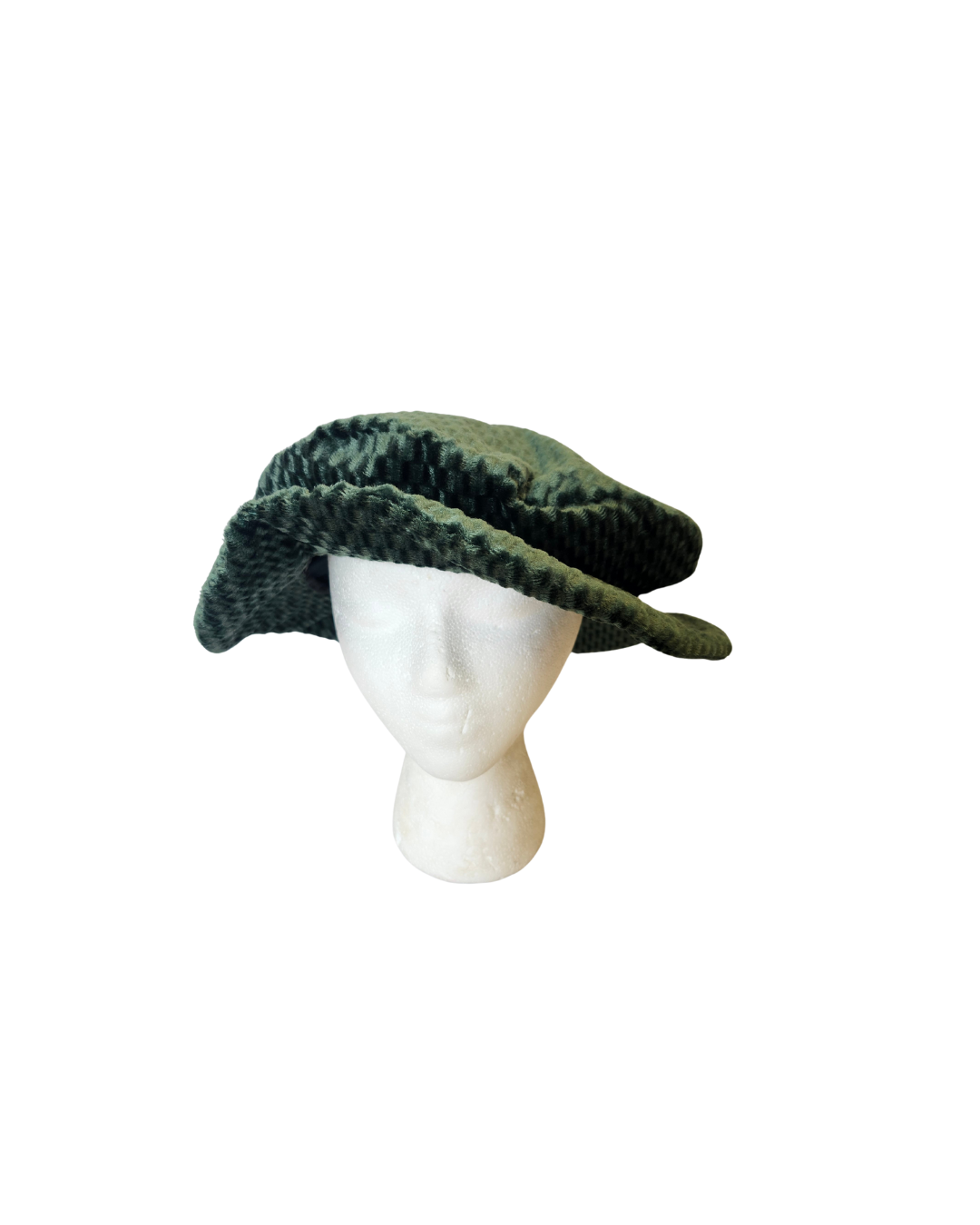 Green Velvet Hat