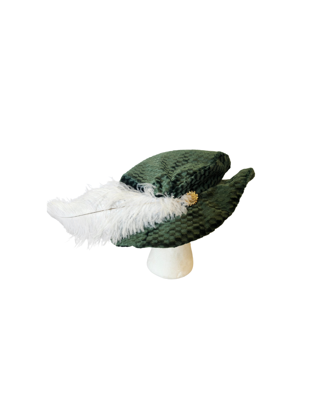 Green Velvet Hat