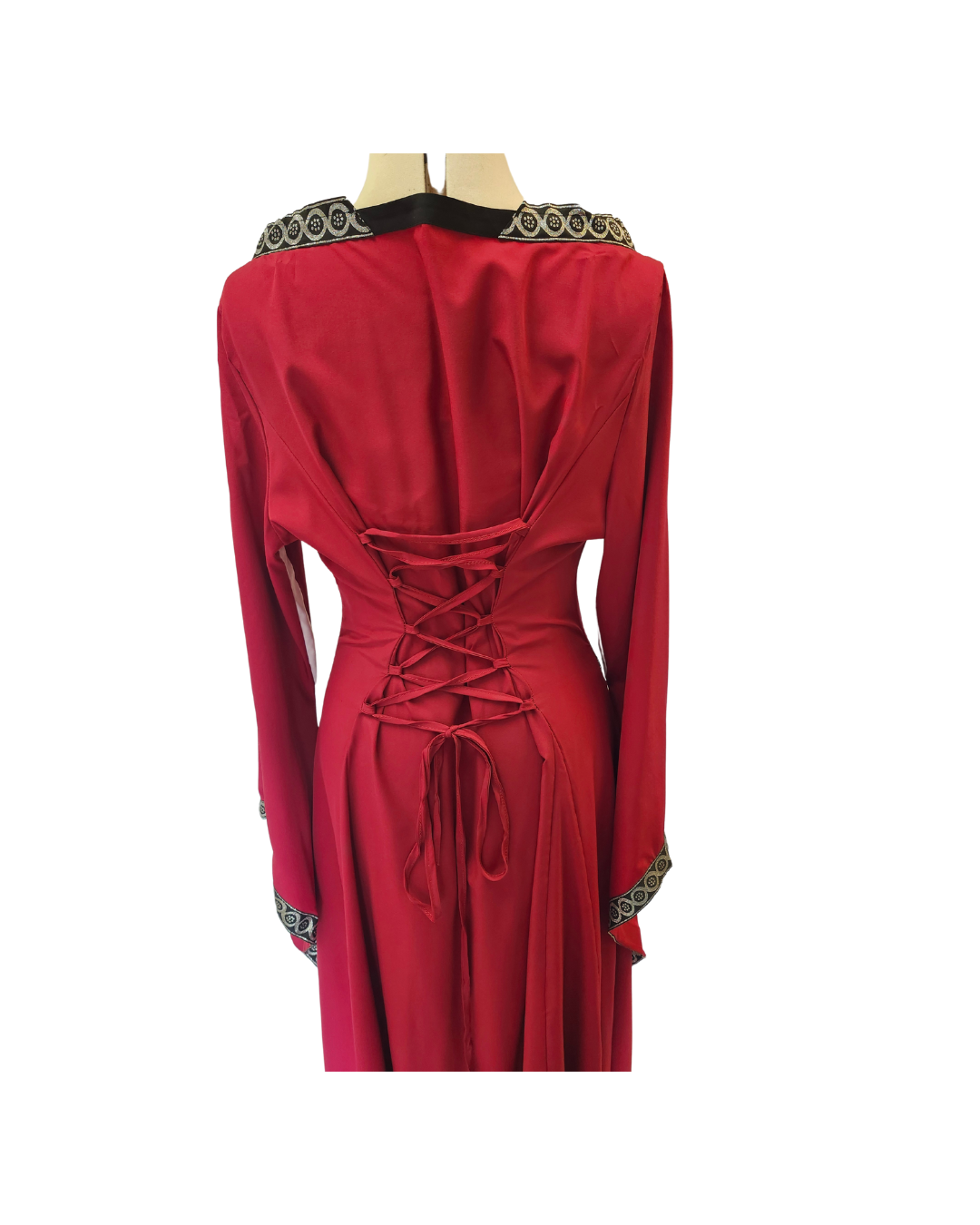 Red Dress w/Bell Sleeves