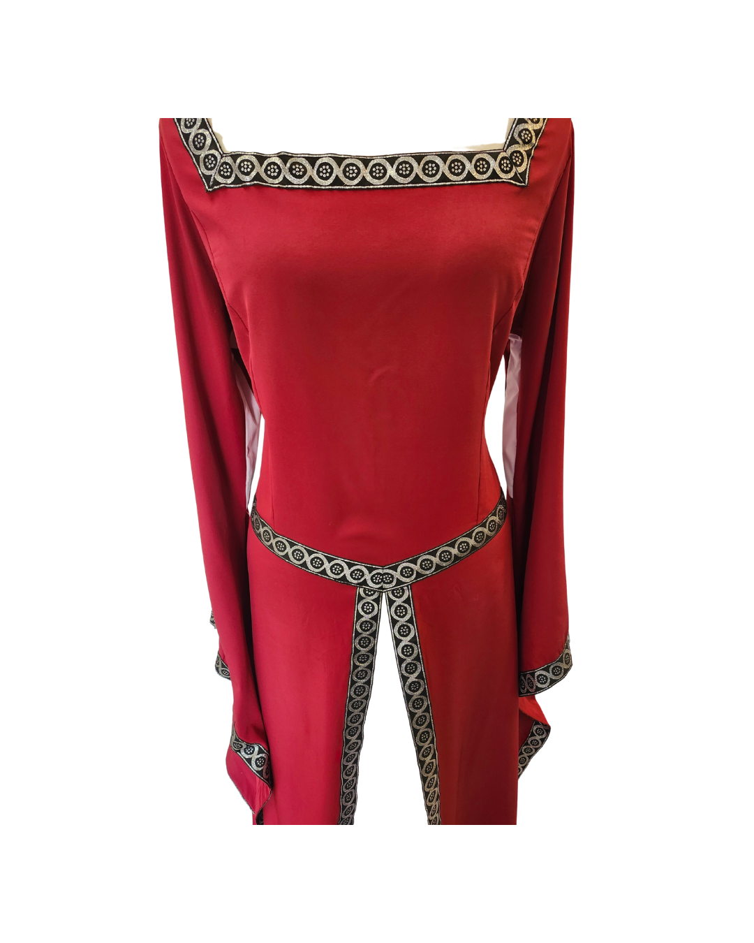 Red Dress w/Bell Sleeves