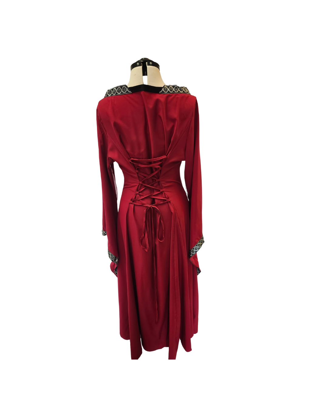 Red Dress w/Bell Sleeves