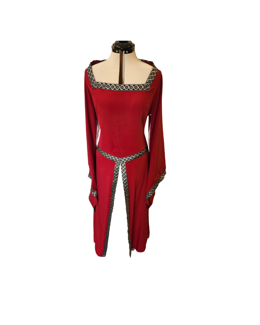 Red Dress w/Bell Sleeves