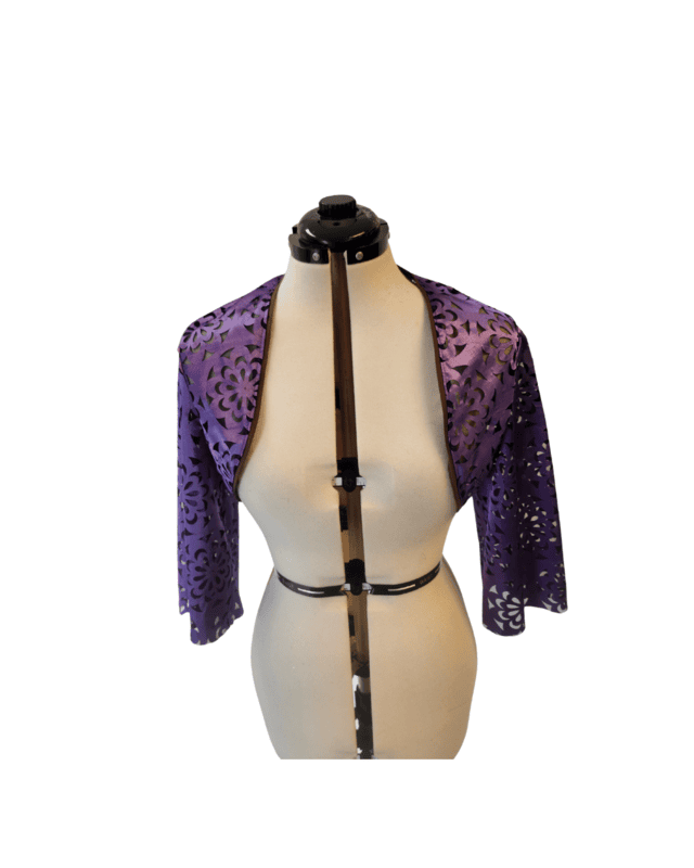 Purple Satin Bolero