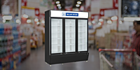 Suitable for Super Market: Blue Star Visi Cooler-VC1200CD-BLACK with Uniform Cooling