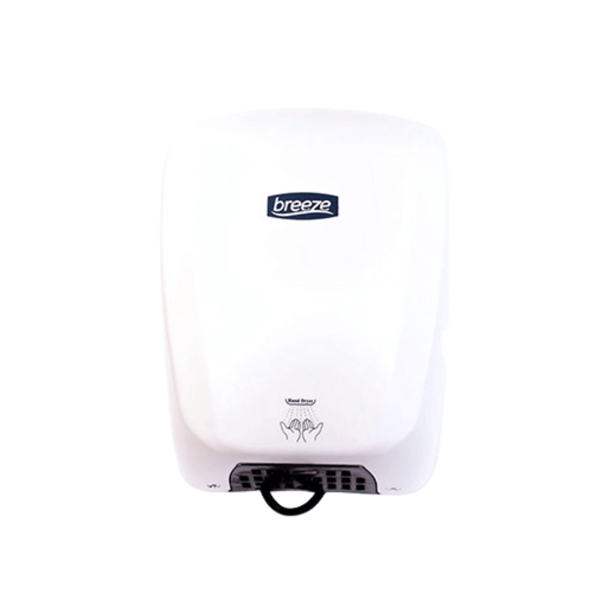 Breeze 1.8KW Plastic White Hand Dryer – Powerful Budget-Friendly Dryer