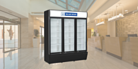 Suitable for Resort & Restaurant: Blue Star Visi Cooler-VC1200CD-BLACK with Uniform Cooling
